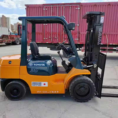 FD30 Toyota 3 ton vorklift met 1,2 M vorklengte Originele Japanse diesel vorklift