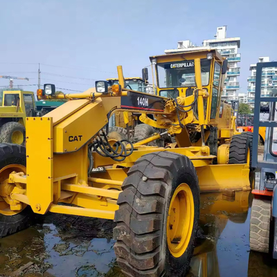Cat 140h motorgrader met Cummins motor 1200 werkuren Gebruikte onderdelen in Shanghai