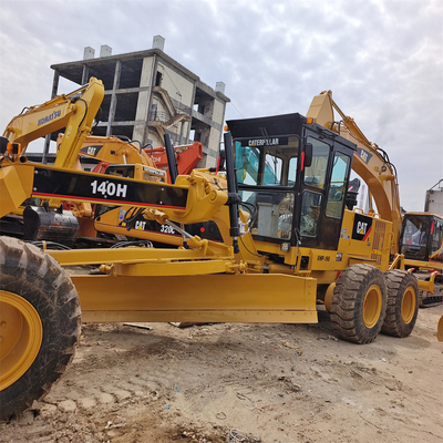 Cummins Motor 17000 KG Caterpillar 140H Motor Grader op voorraad voor wegbouw