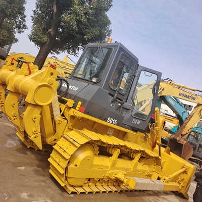Goed gebruikte Shantui SD16 kruipbulldozer met originele hydraulische cilinder