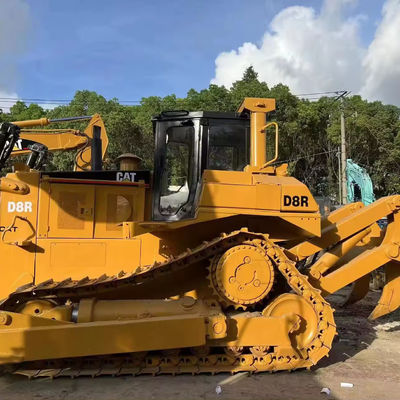 228 kW gebruikte CAT D8R Crawler Bulldozer met goede motor en originele hydraulische cilinder