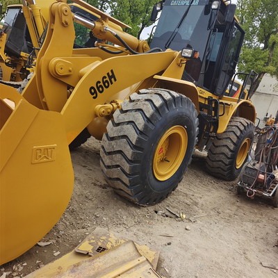 Zware zandgraven met originele Japanse Caterpillar 966H wiellader