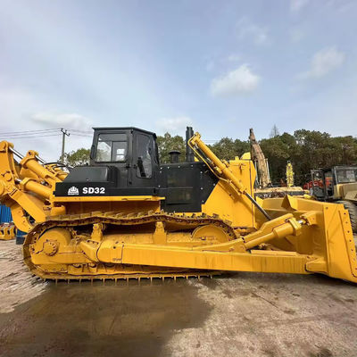 Gebruikt SHANTUI SD32 Crawler Bulldozers met ORIGINAL Hydraulic Pump in Shanghai