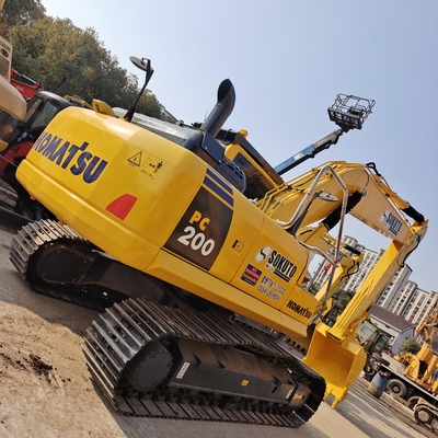 GEBRUIKT Japan Komatsu pc200-8 Hydraulische graafmachine met originele hydraulische cilinder