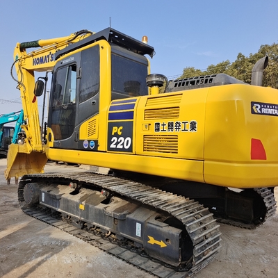 22 ton bedrijfsgewicht Komatsu PC220-8 Hydraulische graafmachine met originele klep