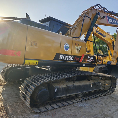 ISUZU Motor gebruikt Sany SY215C Hydraulische Crawler Graafmachine voor bouwmachines