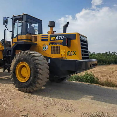 8 ton nominale lading Gebruikte Komatsu WA470-3 wiellader voor opslag