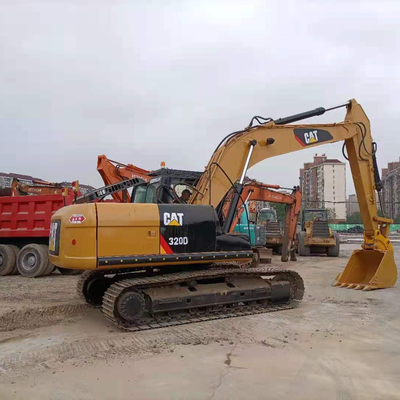C6.4ACERT Motor Gebruikte Caterpillar 320d Crawler Excavator 20 Ton Constructie-machines
