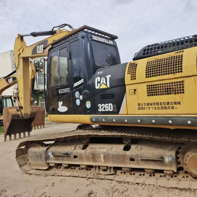 Gebruikte Caterpillar 326d Crawler Excavator met winch Tweedehands CAT Grote Excavator
