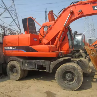 DB58TIS Motor Doosan DH150W-7 Wheel Excavators Original Korea15ton Digger met onderdelen