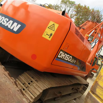Doosan DH150lc-7 Gebruikte graafmachine 15 ton graver met 71 kW vermogen en 1200 werkuren