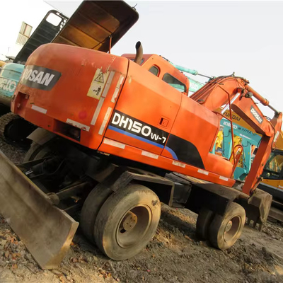 Doosan Graafmachine Wiel Crawler DH150W-7 DH140 DX 60 Gebruikte graafmachines in goede staat