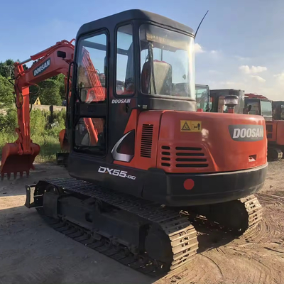 5 ton 5,5 ton Mini Doosan graafmachine Gebruikt Doosan Dx55 met ORIGINALE Hydraulische cilinder