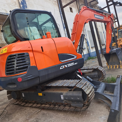 Gebruikte Doosan Dx55-9c mini graafmachine 1200 werkuren en 0,21 emmercapaciteit 5,5 ton