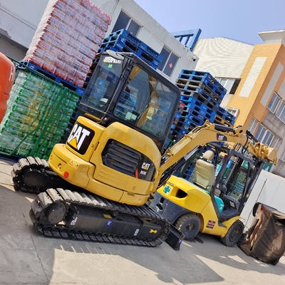 Gebruikte CAT 303E mini graafmachines 3,5 ton CAT 303,5 303 303C 303Cr graafmachine met bevestigingen