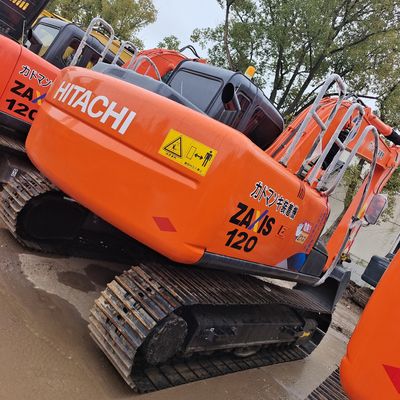 Alle gebruikte HITACHI EX120-5 zx120 graafmachine met Isuzu AJ-4JJ1X motor en 4000 werkuren