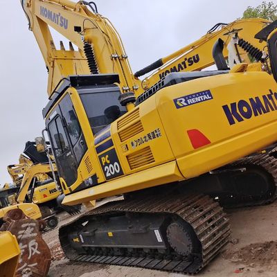 20 ton gebruikte Komatsu PC200-8 Crawler Graafmachine verkocht met originele hydraulische pomp