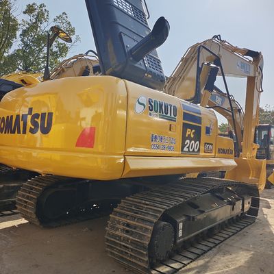 Gebruikte Komatsu PC220-8N1 20 ton middelgrote graafmachine met originele hydraulische cilinder