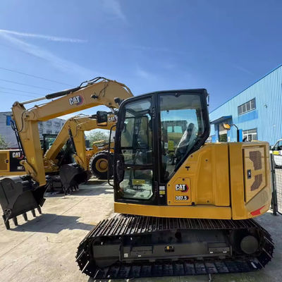 Cat 307E 7 ton graafmachine met Eaton hydraulische pomp en originele 306 rubber crawler