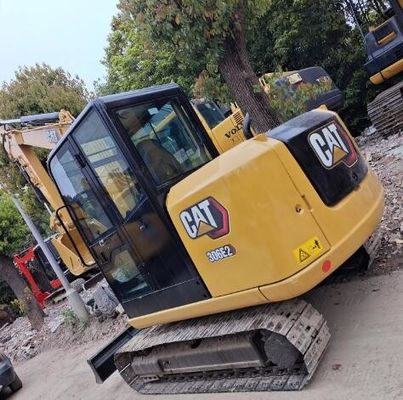 6 ton Mini 306 306e2 Gebruikte kattengraver met originele hydraulische cilinder in boerderijpark