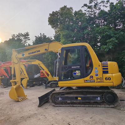 800 werkuren Originele Komatsu PC60-7 graafmachine met originele hydraulische pomp