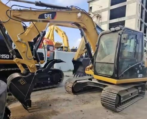 Kleine gebruikte Cat 307D Crawler Excavator met 0,31 emmercapaciteit en 7193 kg gewicht