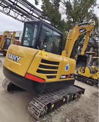 Goede SanySY60C tweedehands graver met 0,28 emmer capaciteit en 5780 kg machine gewicht