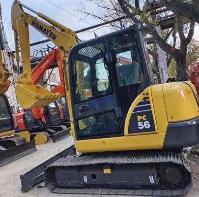 Gebruikte Komatsu PC56 Crawler Backhoe Excavator Garandeerde prestaties en betrouwbaarheid