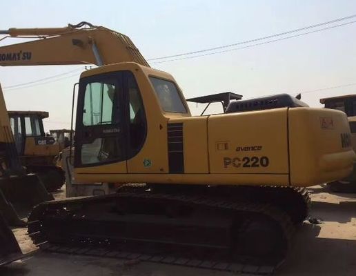 Gebruikte Japan 22 ton graafmachines PC220-6 Tweedehands Komatsu graafmachine met 1 CBM emmer