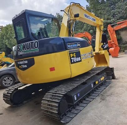 Gebruikte Komatsu PC78US graafmachine met originele hydraulische klep in goede staat