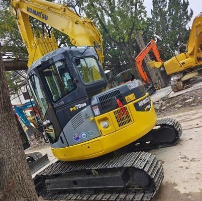 Gebruikte Komatsu PC78US graafmachine met Komatsu S4D95LE-3 motor in goede staat
