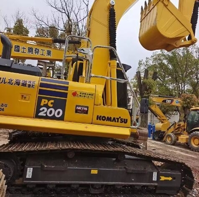 Komatsu PC200-8 20 ton gebruikte hydraulische graafmachine met originele hydraulische pomp