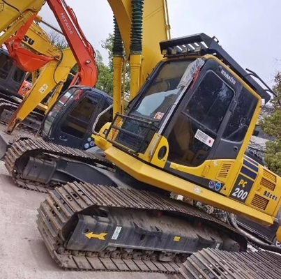 Originele motor tweedehands Japan Komatsu PC200-8 Graafmachine met werktijden 0-2000