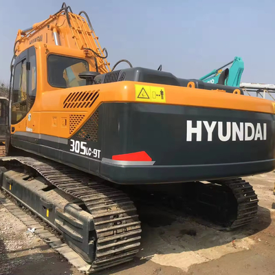 Gebruikte Hyundai R305LC-9S Crawler Excavator Zuid-Korea 198KW Hoog werkend rendement